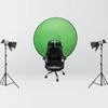 1 Stuks Groen Scherm Achtergronden Fotografie Achtergrond Draagbaar Vouwbare Reflector voor Live Uitzending YouTube Video Studio Rond 110cm