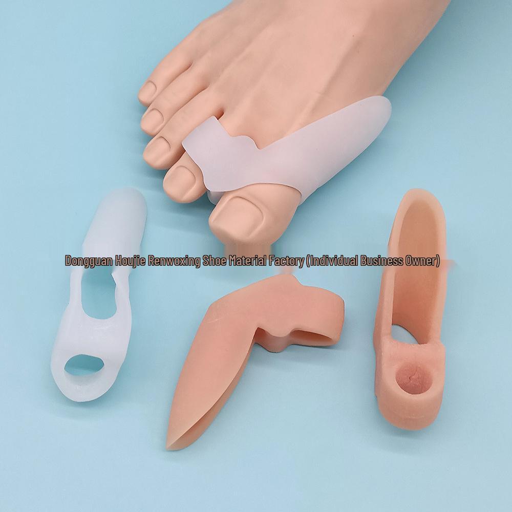 Double-Toe Soft Silicone Separator for Hallux Valgus and Varus Correction