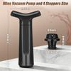 Reusable Wine Stoppers and Vacuum Pump Leakproof Sealing Bottle Cap Manual Wine Stoppers For Longer Wine Storage Keep