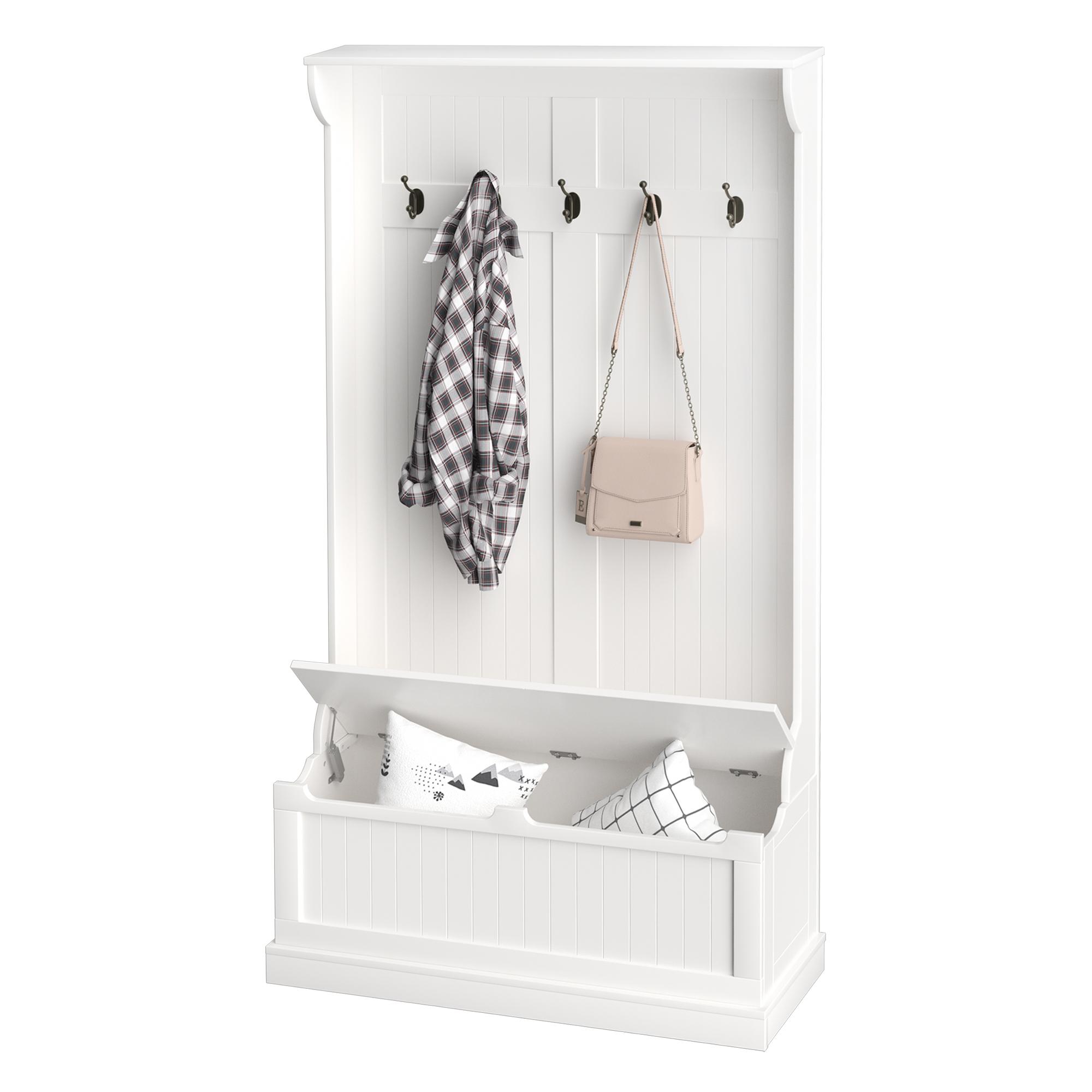 Entrance Furniture With Bench Coat Rack
