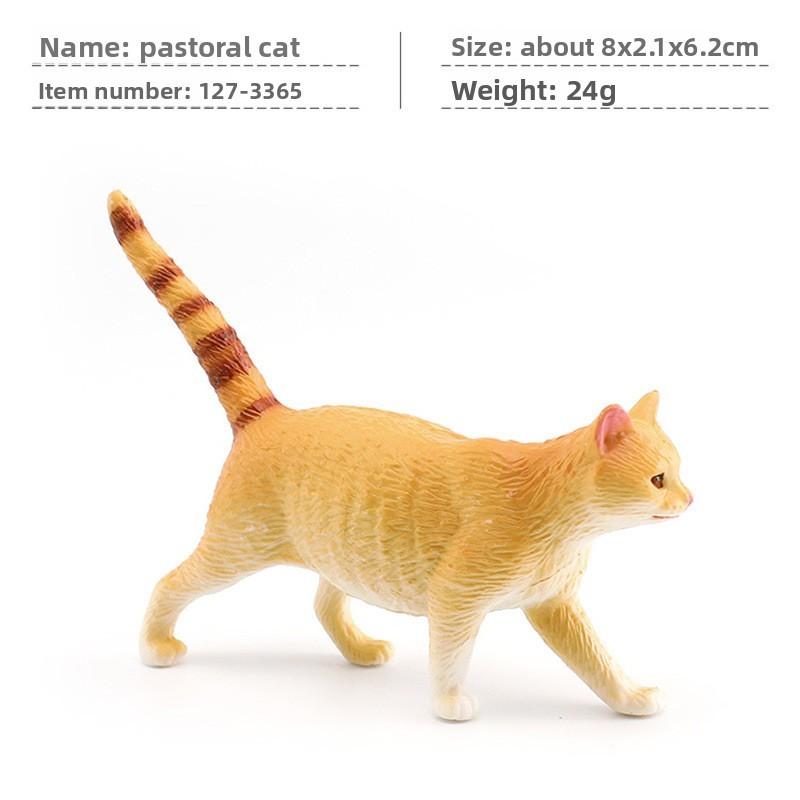 Cat Cartoon Pvc Sculpture With Realistic Form For Home Display Gift Childrens