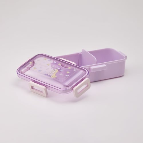 Skater Bento Box 530ml Antibacterial Fluffy Dome Lid Made in Japan Disney Rapunzel Flower PFLB6AG