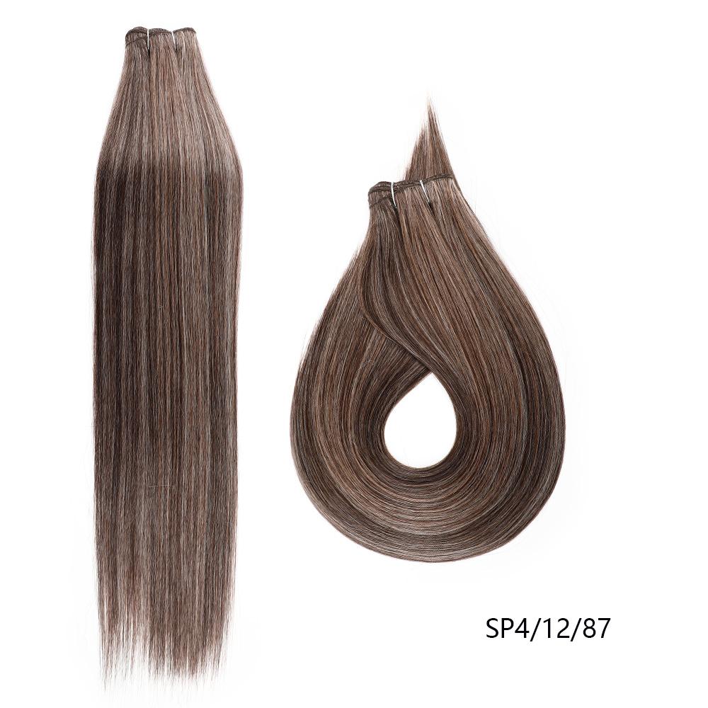 30 Inch 200g Straight Hair Bundles Bio Synthetic High Temperature Fiber Piano Blonde Red Hair ExtensionsHair Weaving Full to End