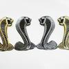 Car Front Hood Grille Emblems Metal Snake Stickers Rear Trunk Car Stickers Universal Automotive Styling Accessories