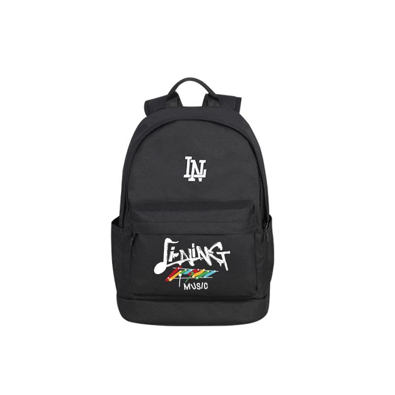 Li Ning Polyester Backpack Unisex Black YBSU177-1A2