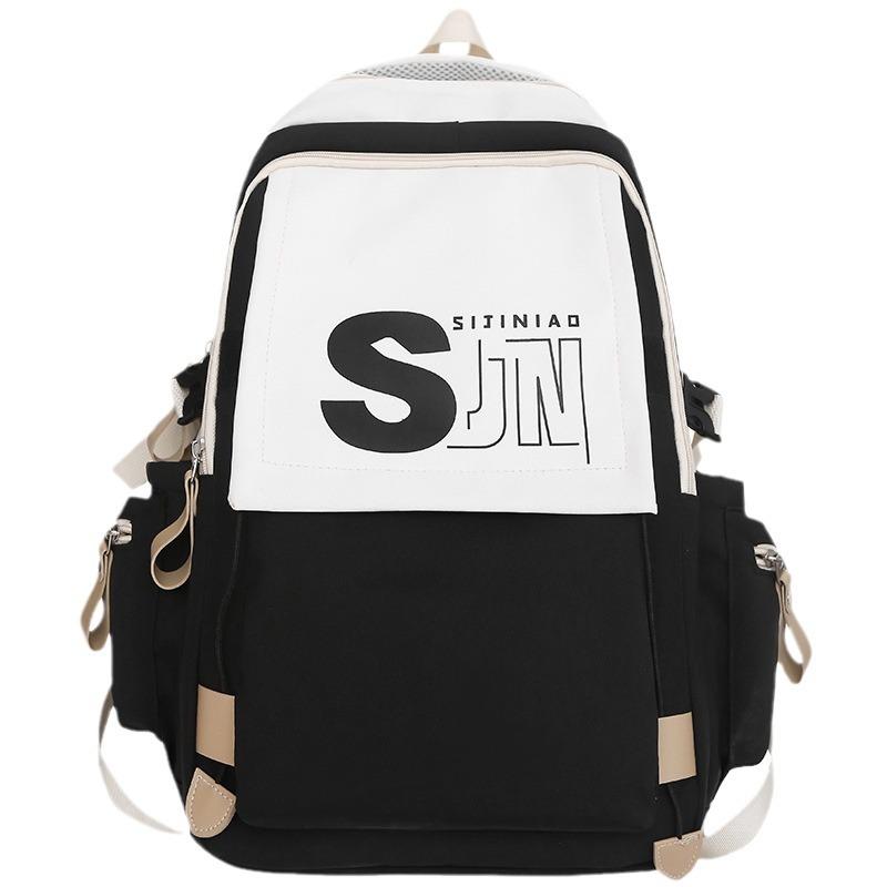 Primary School Girl Junior High School Student Burgundy Backpack Male High School Student College Student Backpack