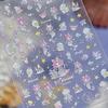 Magical Blow Bubbles Goldfish Bunny Rabbit Cat Kitten Shape Shiny Dreamy Bubbles 5D Nail Art Decorations Sticker Manicure Decal
