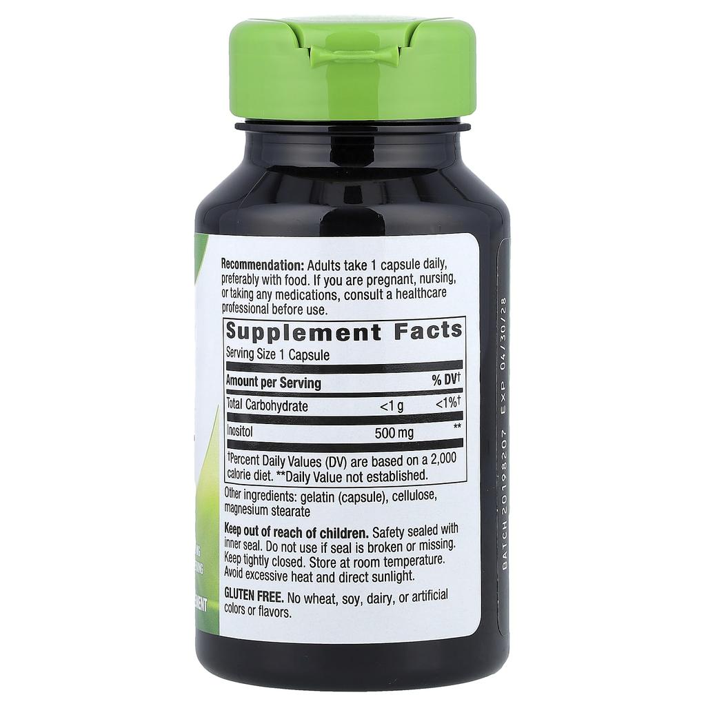 Nature'S Way, Inositol, 500Mg, 100 Capsules