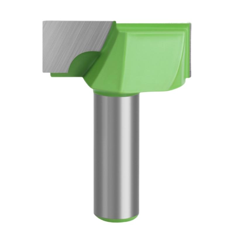 Durability Steel Tipped Bottom Cleaning Routers Bit for Efficient Woodworking Task with 1/2Inch Shank and Green Finishes