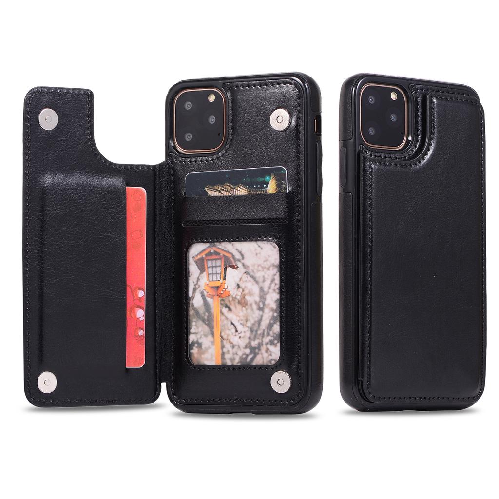 iPhone 14 Case New Card Slot 16 Leather Case Compatible with Apple 17 Pro Max Creative Shockproof Protective Cover