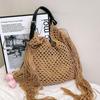 Women's Minimalist Straw Beach Tote - 2025 Spring Collection