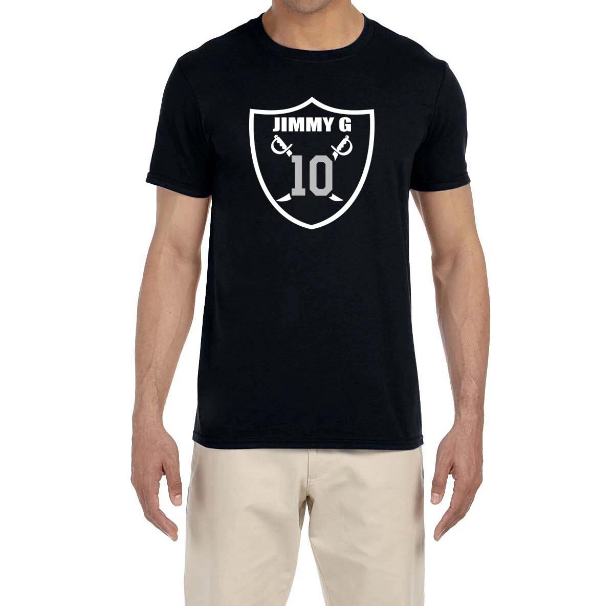 Jimmy Garoppolo Jimmy G Raiders Logo T-Shirt XXXXL
