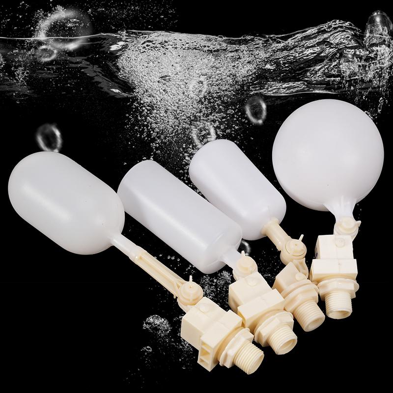 4 Type DN15 Adjustable 1/2" Floating Auto Fill Valve Automatic Fill Tank Water Level Control 1/2" Thread Plastic Float Valve