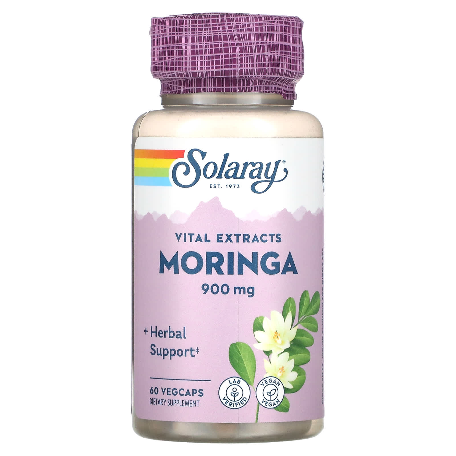 

Solaray, Moringa, 900mg, 60 veggie capsules (450mg per capsule)