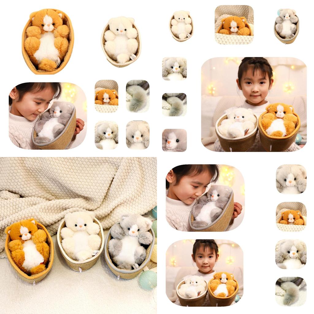 Cute Plush Cat Toy Wholesale Feline Dolls Ideal Birthday Gift