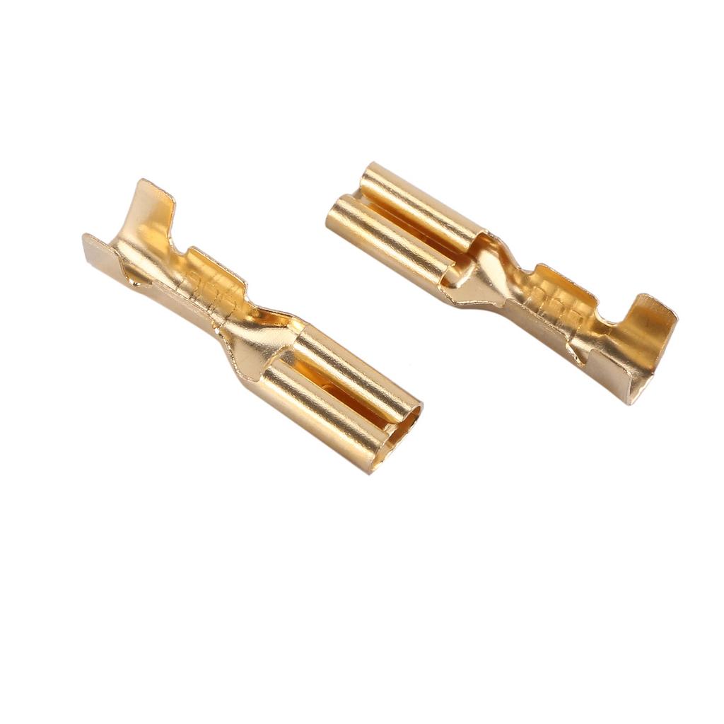 A84X-600Pcs/150Pairs Female Male Spade Crimp Terminals Sleeve Wire Wrap Connector For 22-16 Awg 2.8Mm