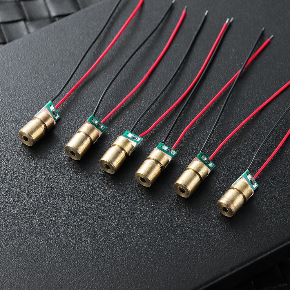 1/3/5/10pc Mini Red Sight Copper Head Laser diodes Dot Diode Module Adjustable Lasers 650nm 6mm 3V