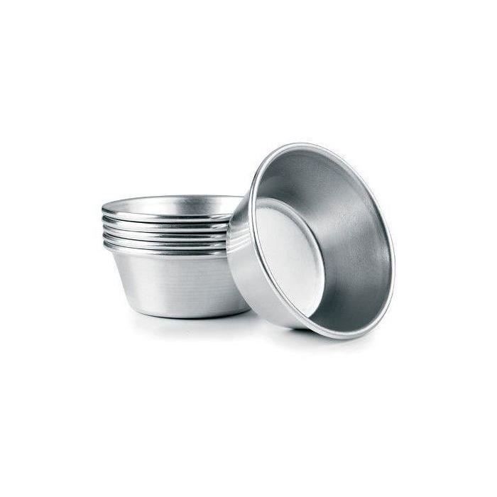 Pastéis De Nata Molds - IBILI - Set of 6 - 7.5 X 2 Cm - Grey - Non-stick