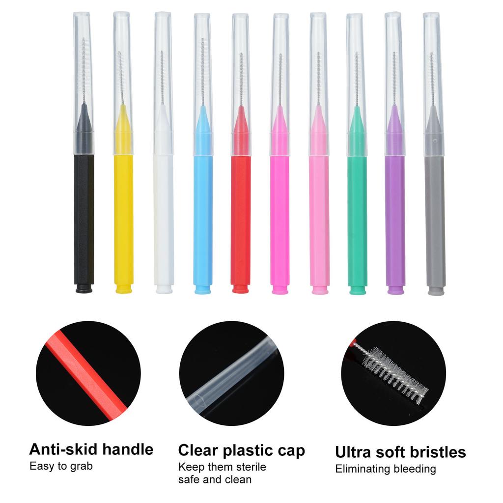 Brosses interdentaires, fil dentaire, cure-dents, appareils orthodontiques, outil de nettoyage des dents, 100 pièces