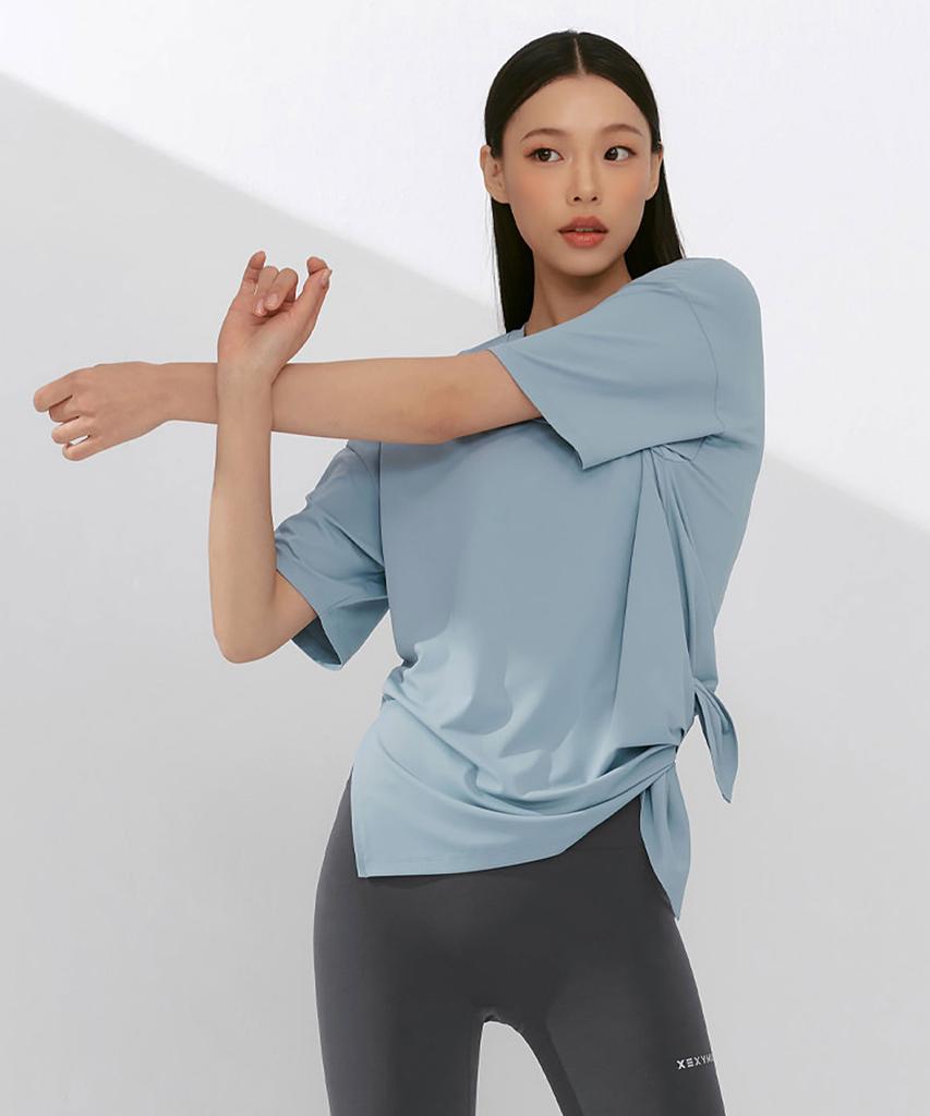 XEXYMIX Ice Feather Light 2.0 Asymmetrical Loose Fit Short Sleeve Xfk1Ts1003 (C Type)