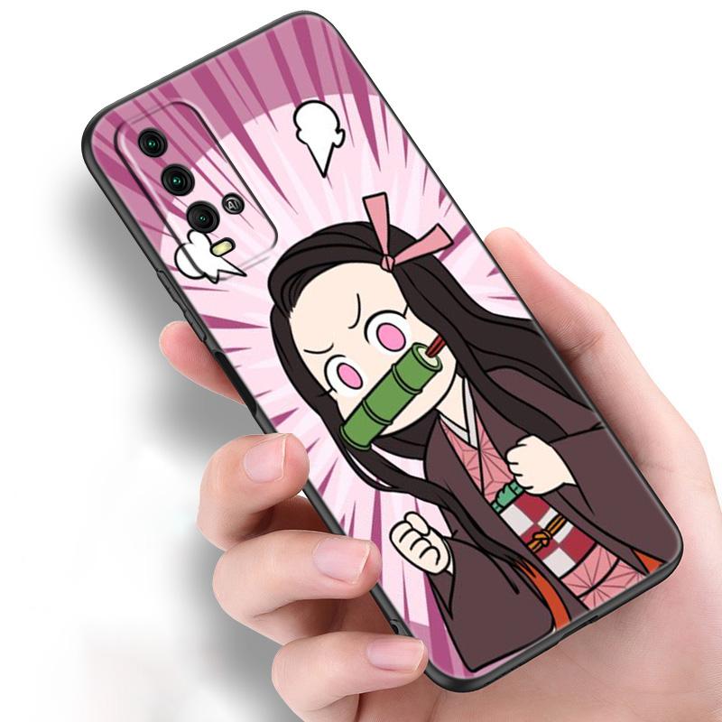 Cartoon Japan Anime Demon Slayer Silicone Phone Case For Xiaomi Redmi Note 11 10 9 8 Pro 11T 10T 10S 9S 8T 9 9A 9C 9T Cover