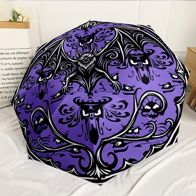 Fantasy Bat Artwork 8-Frame for Travel, camping, Casual Lightweight Portable Umbrella, Essential for every family Holidays Birthday Gift