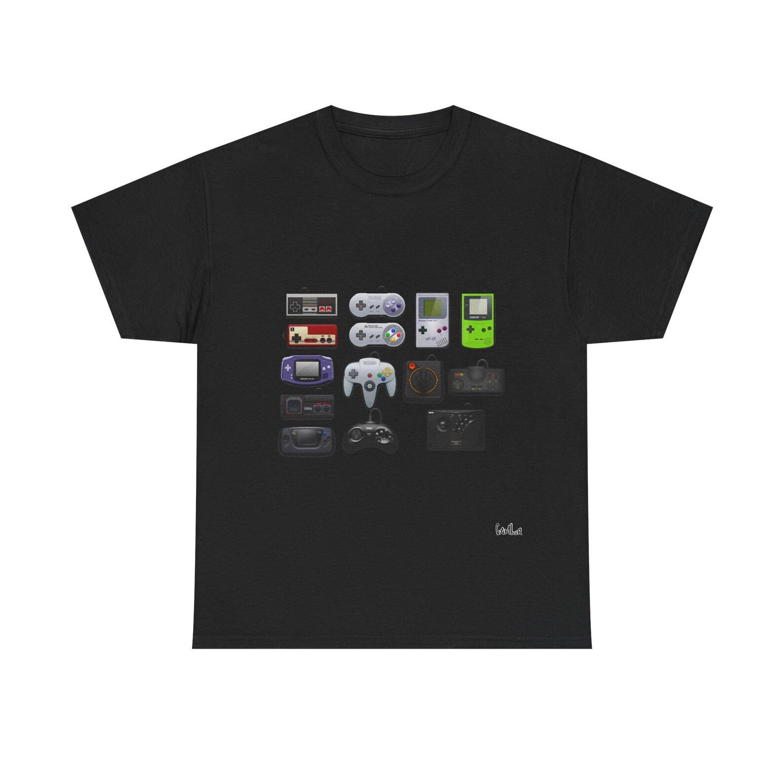 Retro Joysticks Unisex Heavy Cotton Tee S