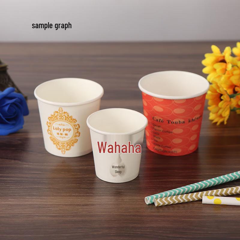 Wuhe Einweg-Verdickte Weißpapierbecher