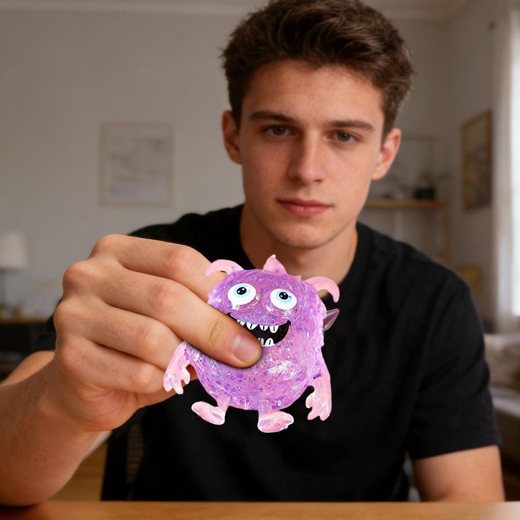 Cute Little Devil Stress-relieving Toy, Stress Relief Device, Venting Ball (random Color)