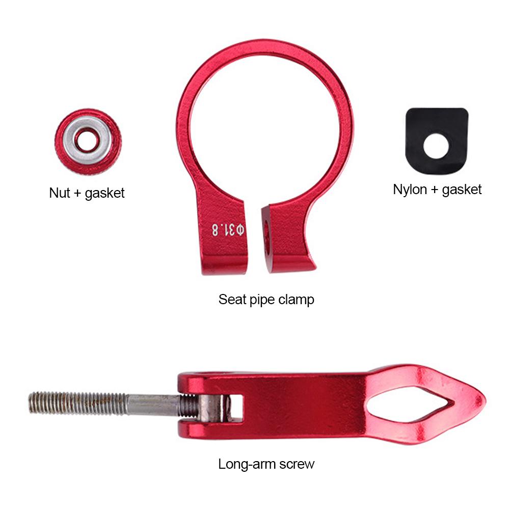 Clemă de șa pentru bicicletă super ușoară, din aliaj CNC, clemă de șa pentru bicicletă de munte, din titan, pentru 27,2/30,8/31,6 mm