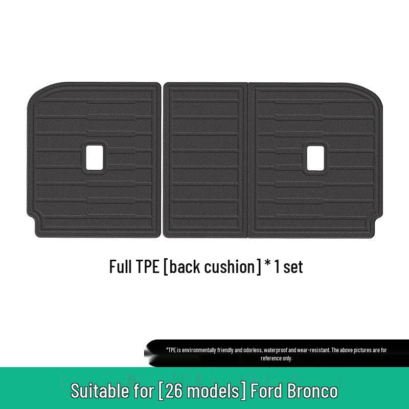Custom Floor, Trunk, and Seat Back Mats for 26 Ford Bronco Models, TPE Material