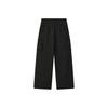 FILA Original Simple Classic Workwear Soft Comfortable Brushed Woven Straight Leg Casual Pants Women bottoms F11W549802FBK