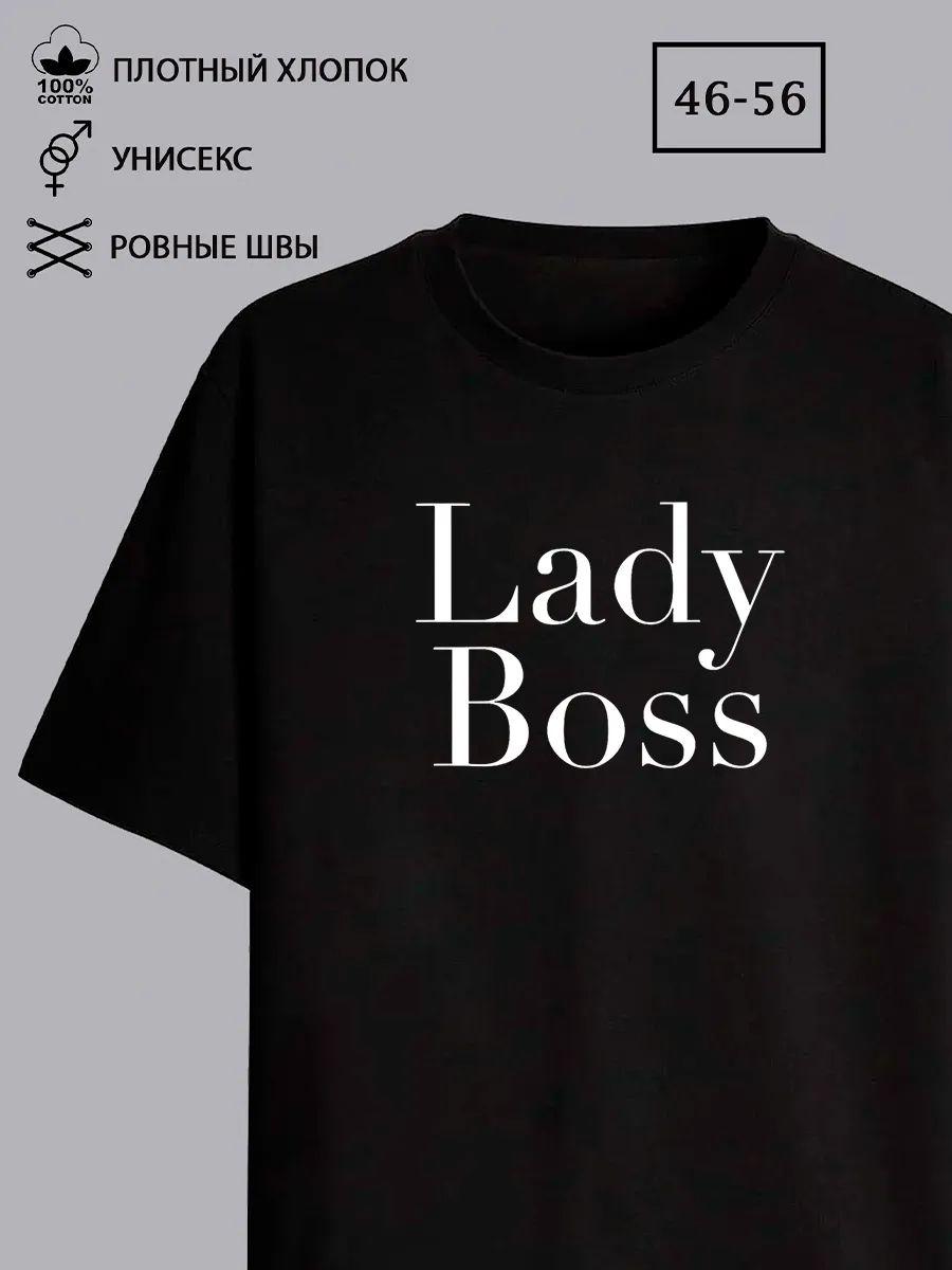 Lady Boss Print T-shirt S