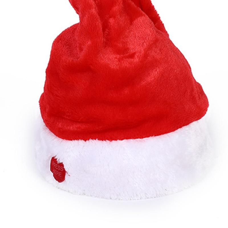 Elektrischer Weihnachtshut mit beweglichen Ohren Lustig Singend Tanzend Weiche Mützen Festival Geschenk Ornamente Spielzeug für Kinder