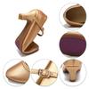 Ballroom Party Comfortable Closed-toe Latin  Tango Modern Waltz Dance Shoes for Women with Rubber Sole Heeled 5CM