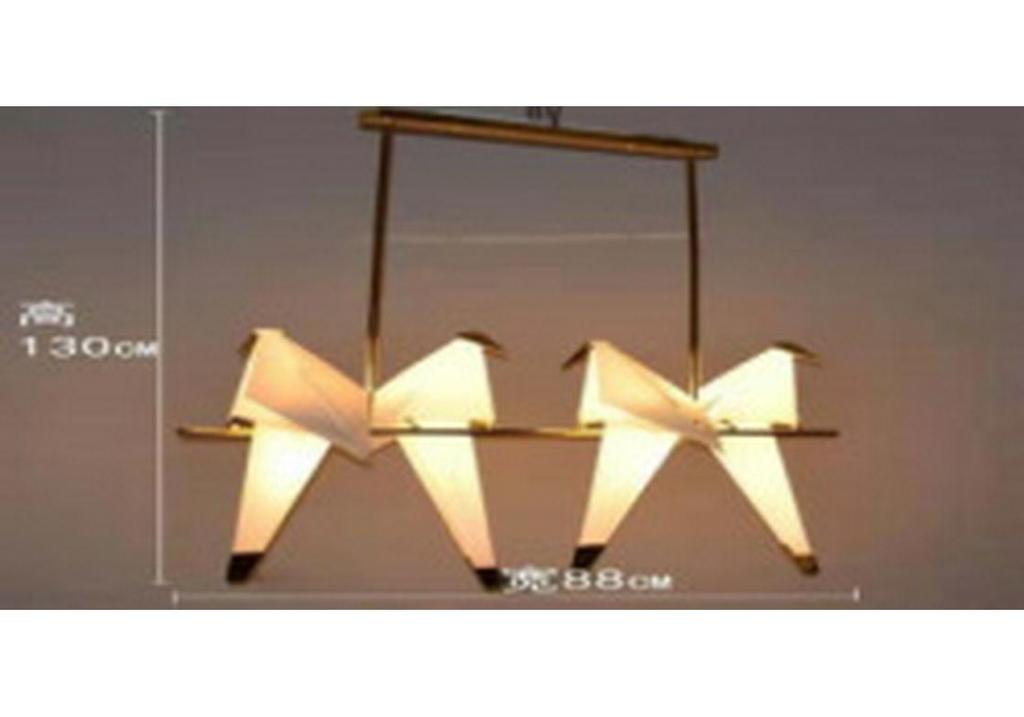 Modern Origami Bird Pendant Lamp - Creative Design for Restaurant, Living Room, or Bedroom