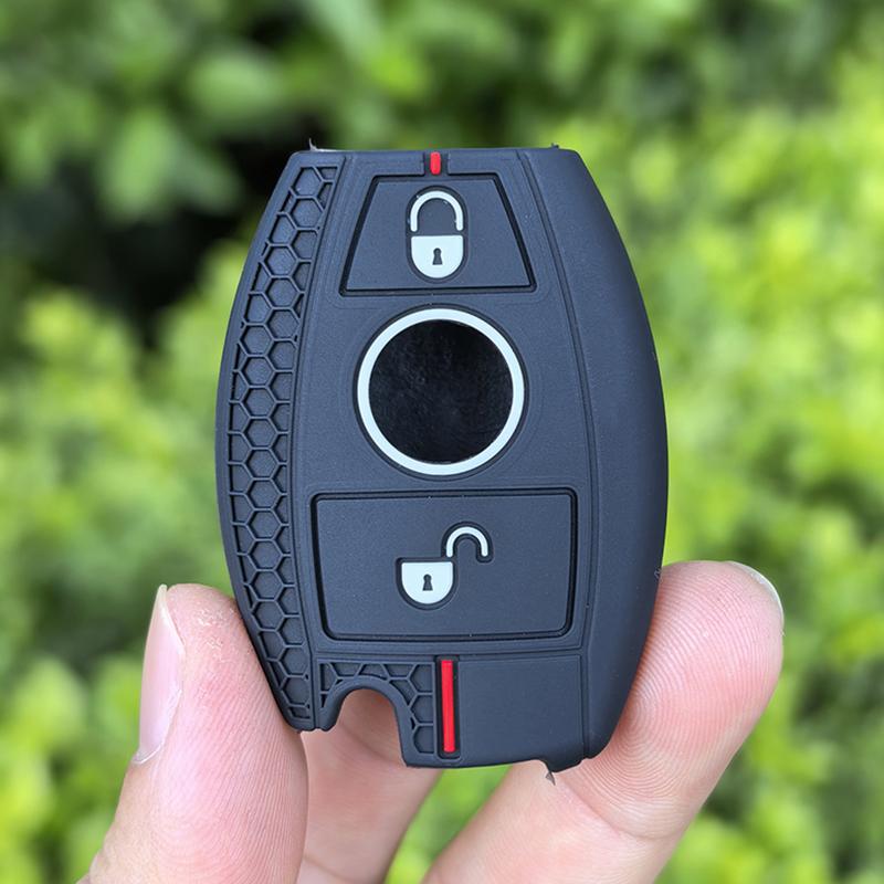 Silicone Car Key Case Cover For Mercedes Benz A B G R Class Gla Glk W176 W204 W251 W463 Accessories