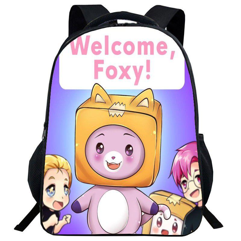 Lankybox Backpack Cartoon Schoolbag For Kids With Adjustable Padded Straps And Stylish Design