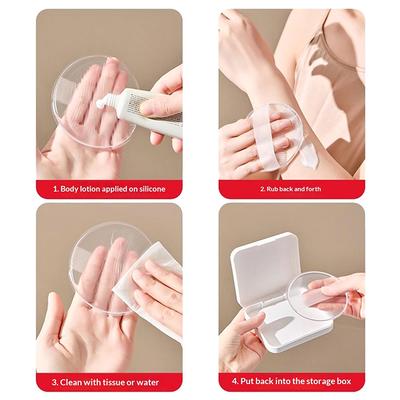 Esponja de Polvo de Gel de Silicona Suave Para Loción Corporal Base Facial Transparente Sin Consumir Polvo Aplicador de Esponja Herramientas