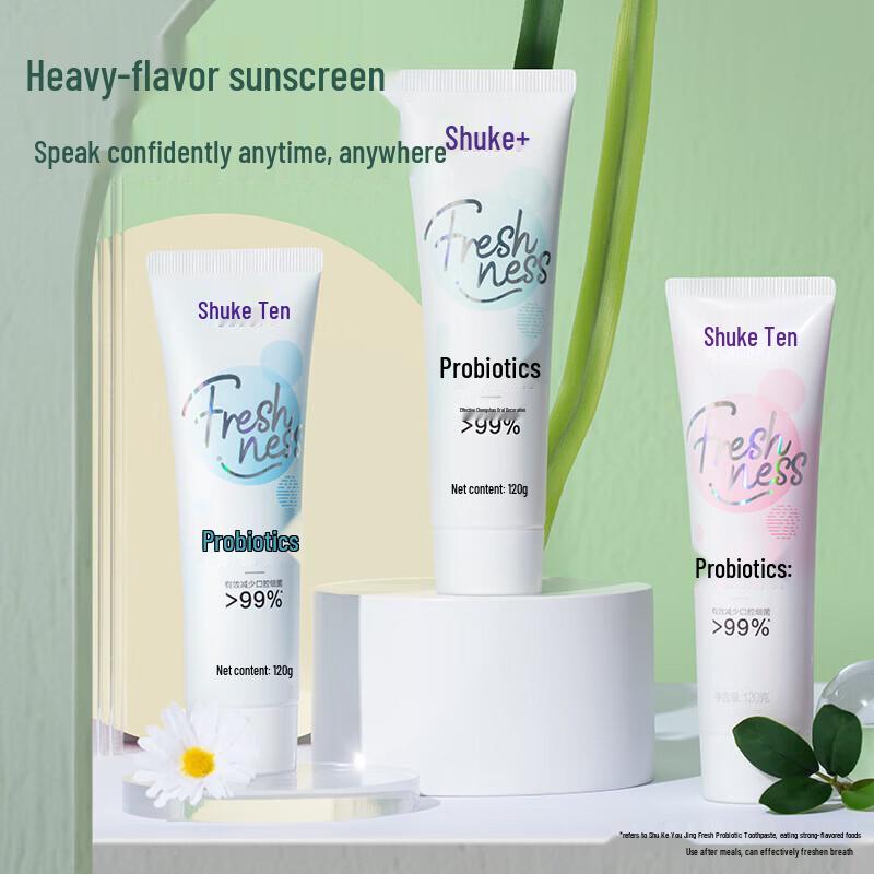 Shuke Fresh Probiotic Enzyme Toothpaste 3-Pack