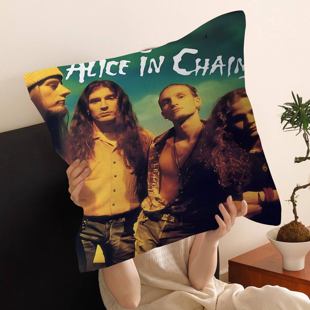 Band A-Alice I-In C-Chains Pillow Anime Pillow Sofa Bed Head Pillow Cover Cushion Cover 45x45 Cm Fashion