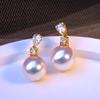 Zhuji S925 Silver Freshwater Pearl Stud Earrings - Mermaid Tears Collection