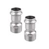 Stainless Steel Press-fit Male Thread Straight Connector