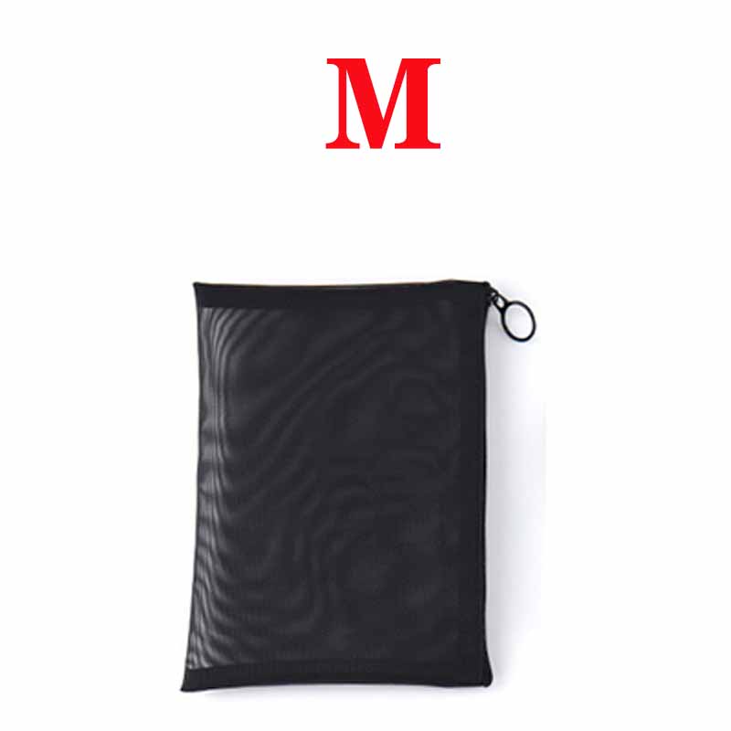 1-3pcs Mesh Clear Cosmetic Bags different sizes Black Makeup Bag Portable Travel Toiletry Organizer Case Lipstick Storage Pouch