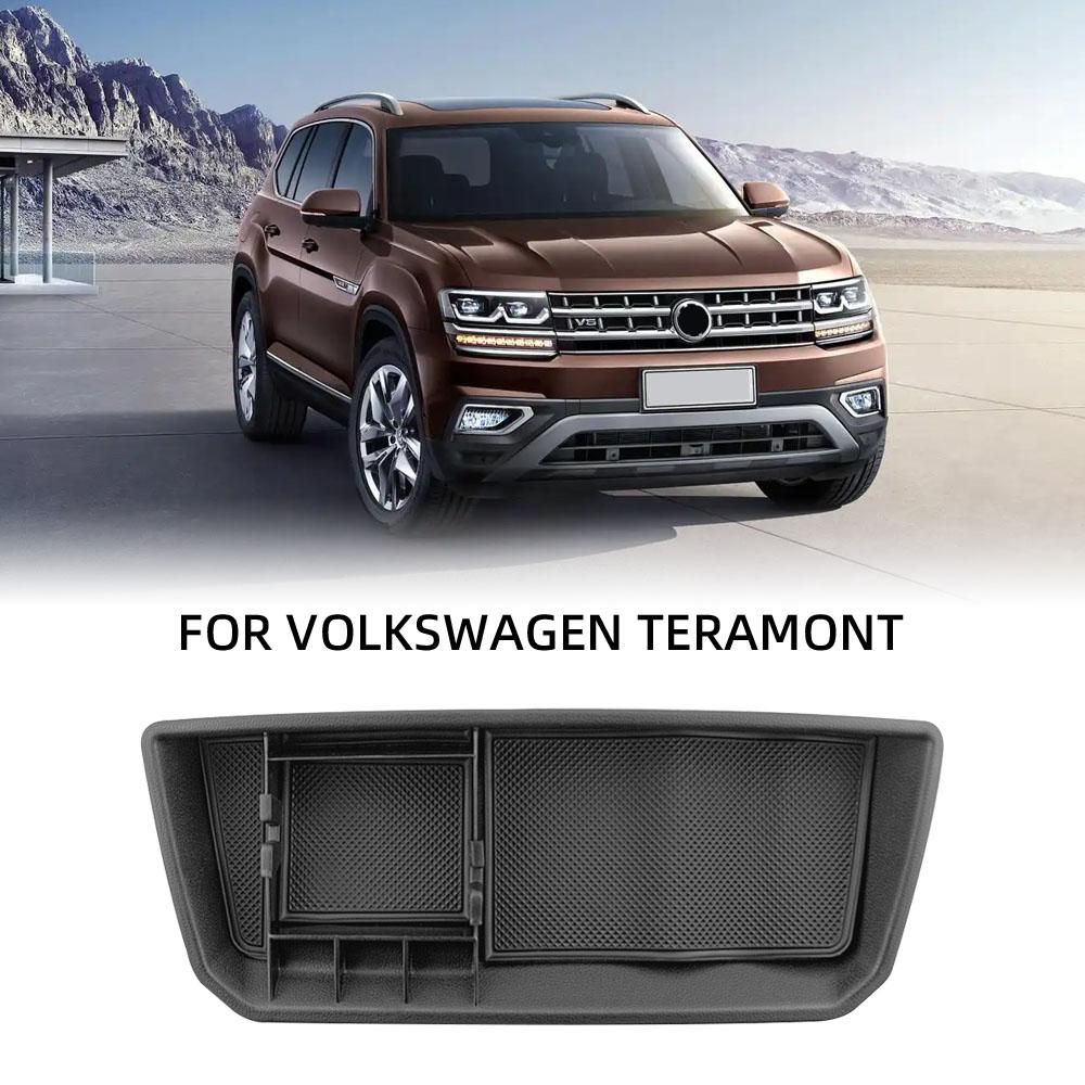 Car Interior Tray Dashboard Storage Tray Phone Holder Center Console Tidying for Volkswagen VW Atlas / Teramont 2018-2023