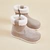 Women's Winter Warm Snow Boots Fuzzy Faux Suede Walking Shoes for Women Casual Anti-Slip Comfortable Chunky Platform Short Booties With Faux Fur Lined