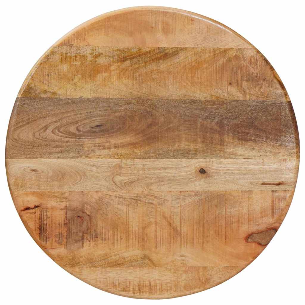 Nesting Coffee Tables 3 Pcs. Brown Ø 54 X 40 Cm Solid Mango Wood