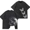 Tokyo Ghoul Ken Kaneki T-Shirt Vintage Washed Cotton Tee Unisex Short Sleeve Crew Neck Dark Fantasy Manga Anime Streetwear Top Gift