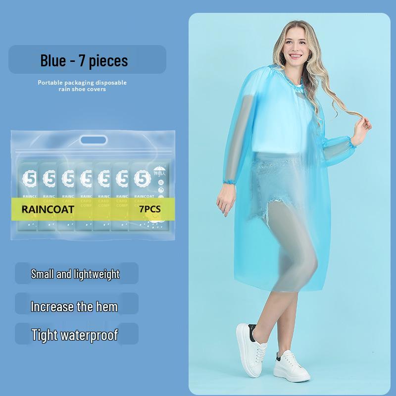 Thickened Waterproof Non-Slip Reusable Rain Shoe Covers for Adults & Children