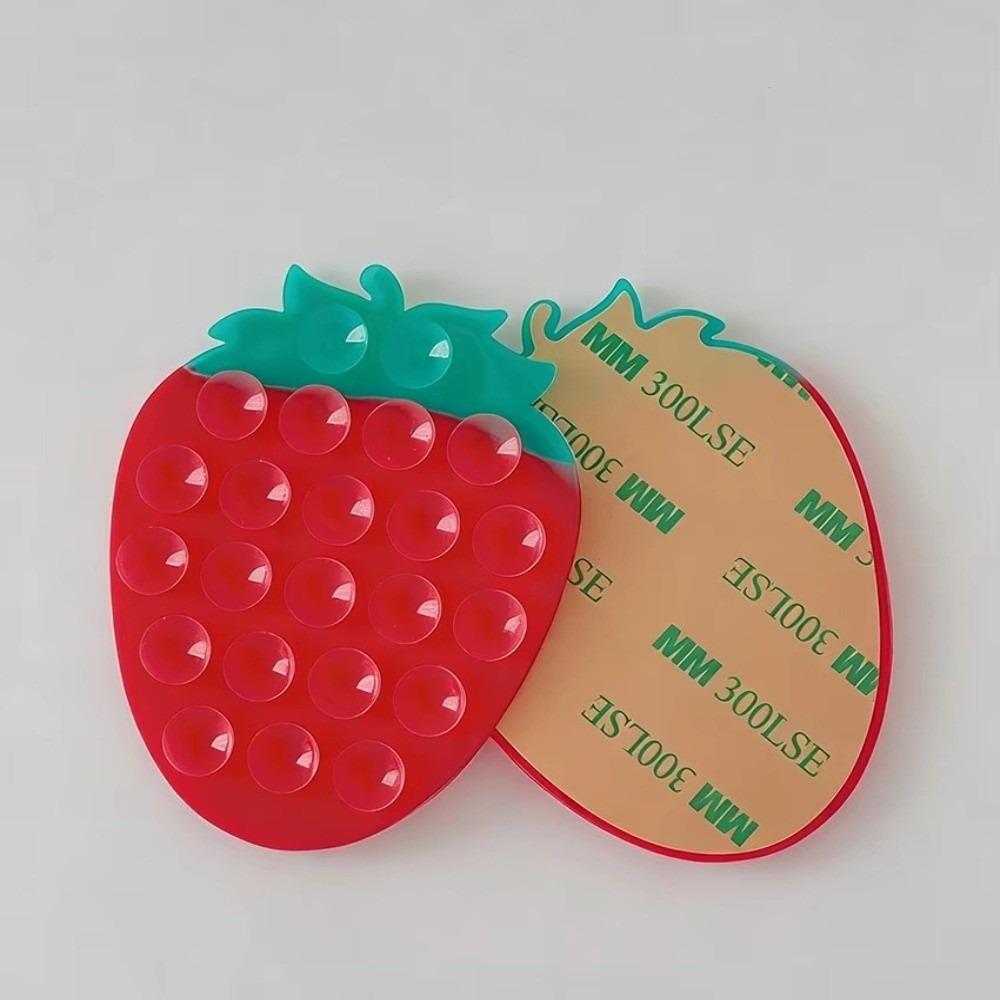 Strawberry Mobile Phones Sucker Support Portable Suction Cup Mount Phone Stand Universal Car Navigation Bracket Phone Fixed Pad